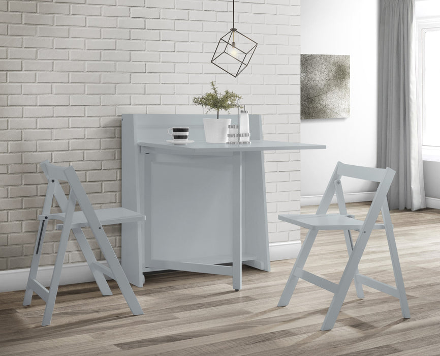 Helsinki Compact Folding Dining Set - Grey