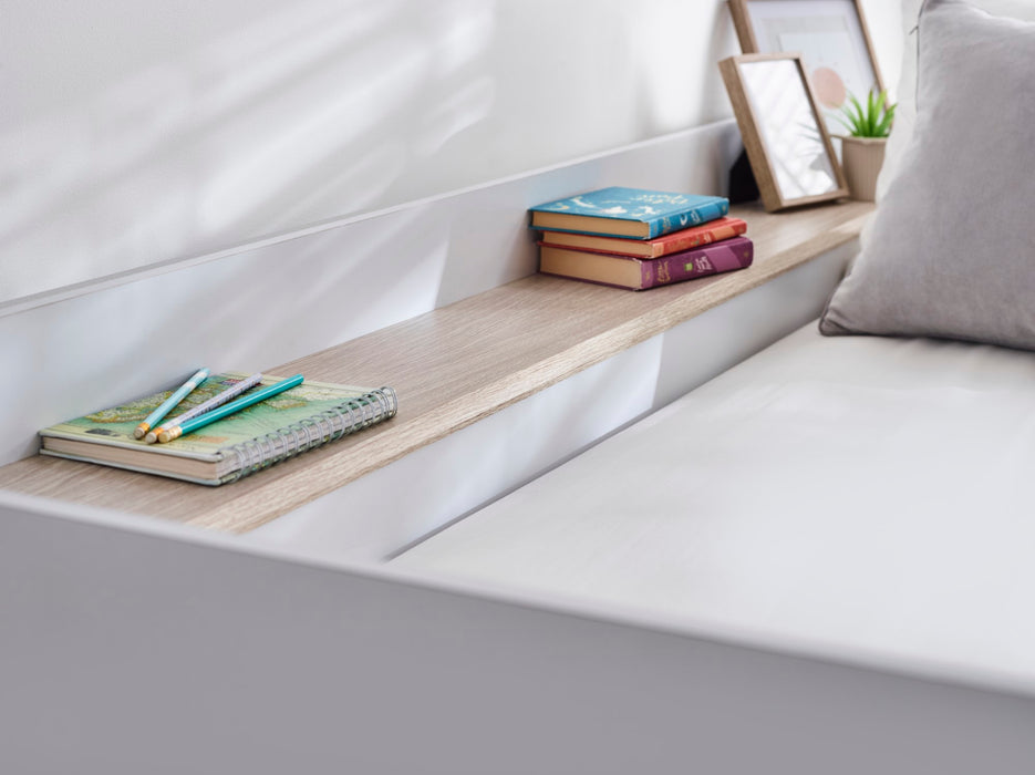 Horizon Bunk Bed - Pale Wood And White