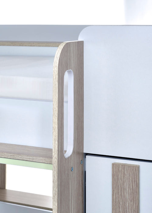 Horizon Bunk Bed - Pale Wood And White