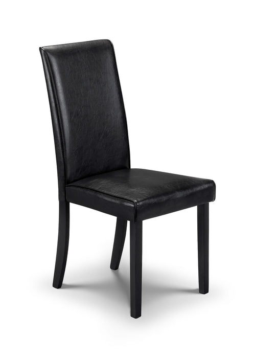 Set Of 2 Hudson Black Dining Chairs