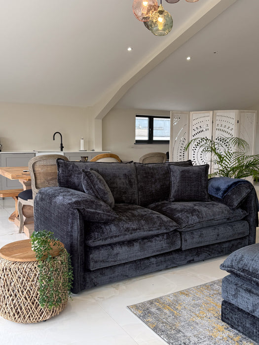 Soren 3 Seater Sofa - Black