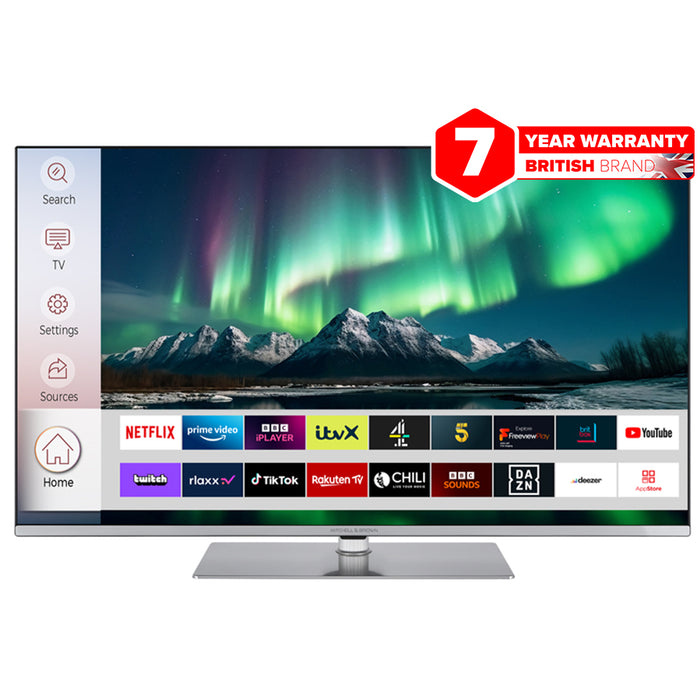 43 inch LED Near Borderless Freeview Play 4K UHD Linux Smart TV