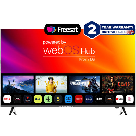 43" LED Freeview 4K Smart Web OS TV