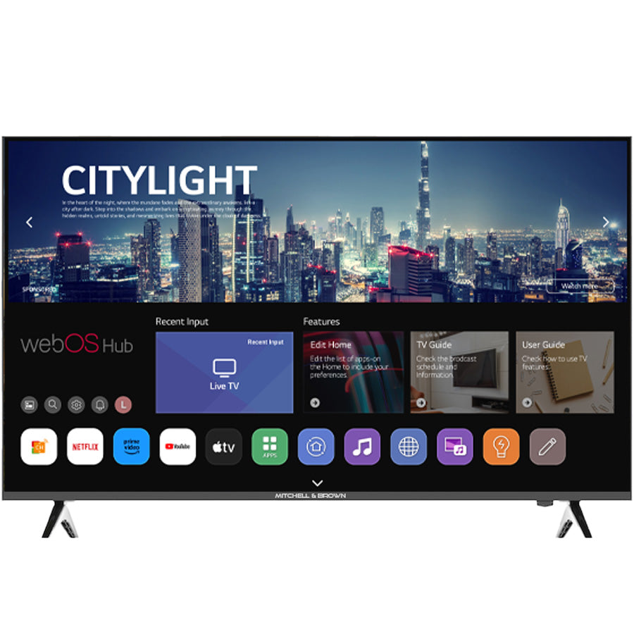 43" LED Freeview 4K Smart Web OS TV