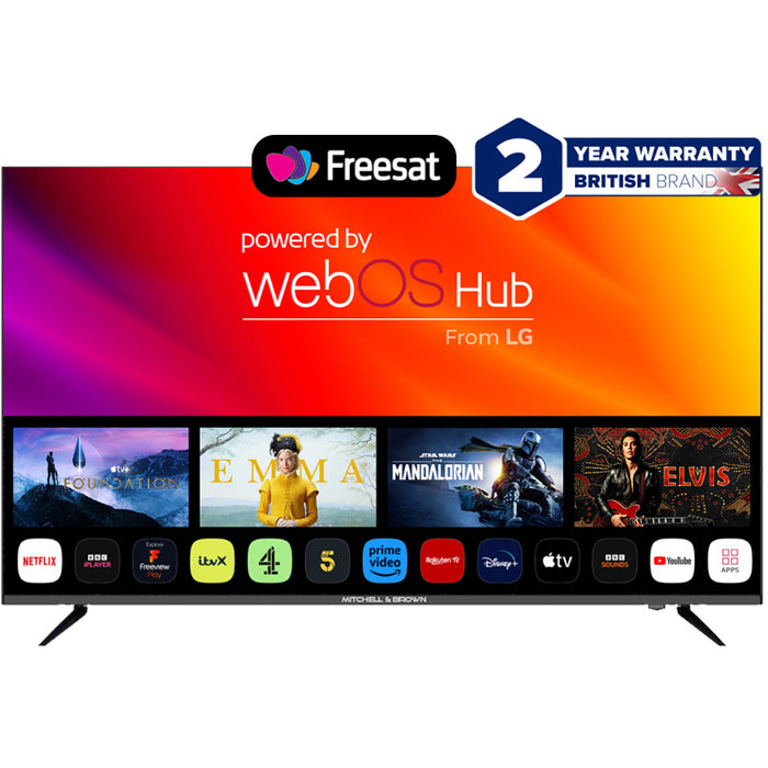 50 inch LED Freeview 4K Smart Web OS TV