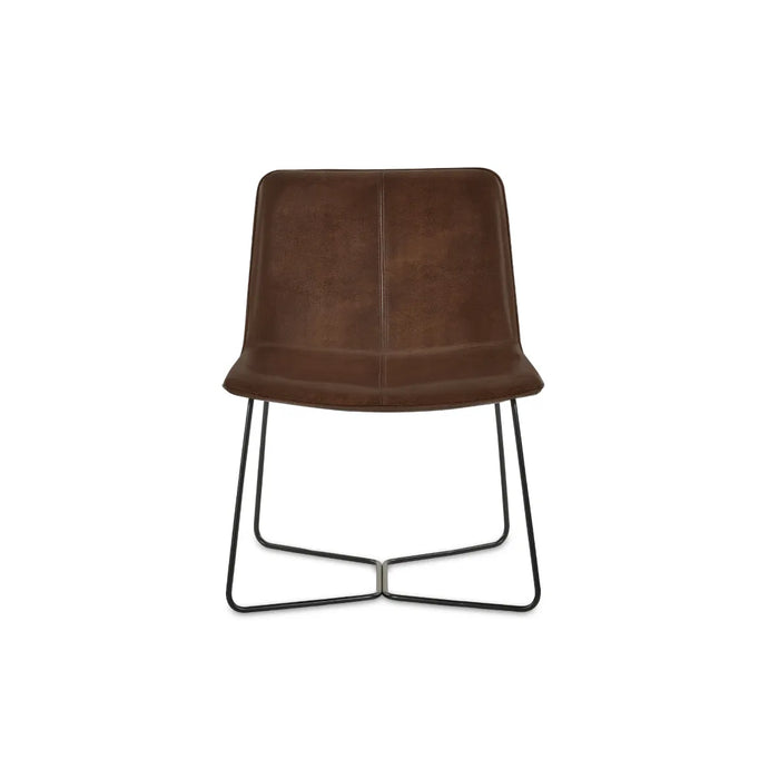 Joren PU Leather Accent Chair - Brown