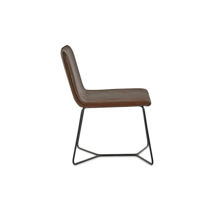 Joren PU Leather Accent Chair - Brown