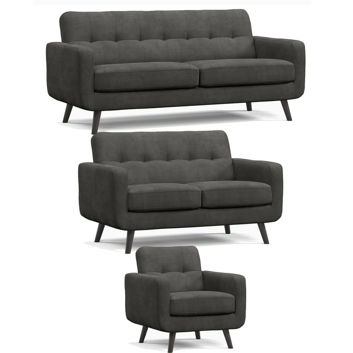 Kendal 3+2+1 Sofa Set - Graphite