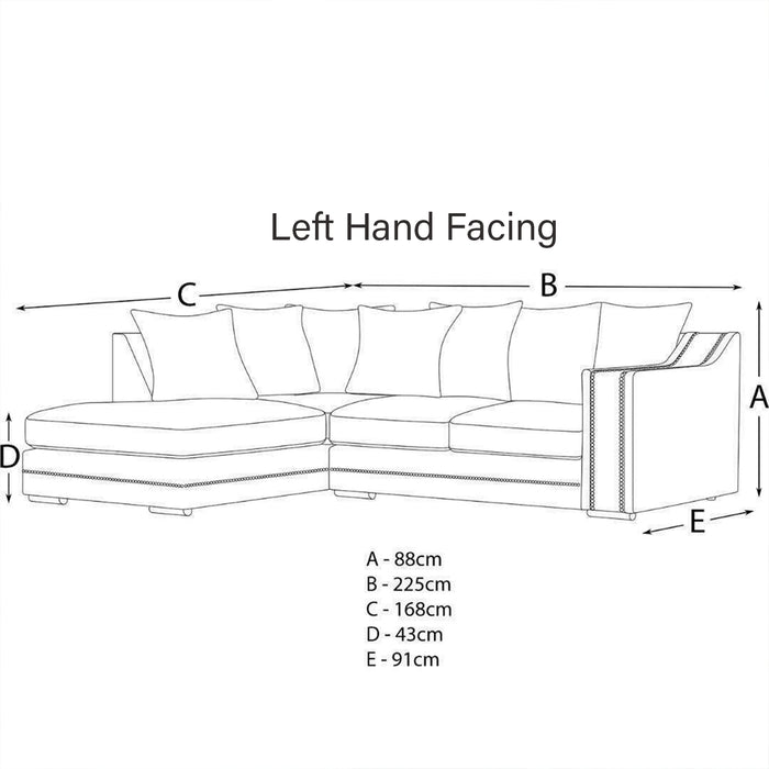 Kensington Deluxe Corner Sofa with Chaise End