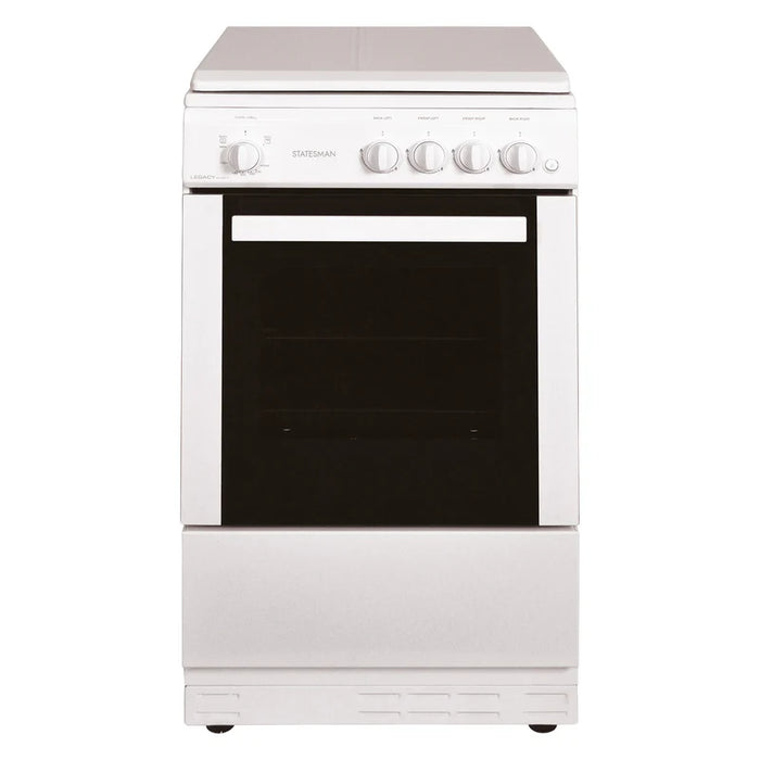 LEGACY50GSLF - 50cm Single Cavity Lidded Gas Cooker - White