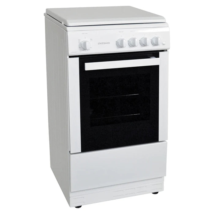 LEGACY50GSLF - 50cm Single Cavity Lidded Gas Cooker - White