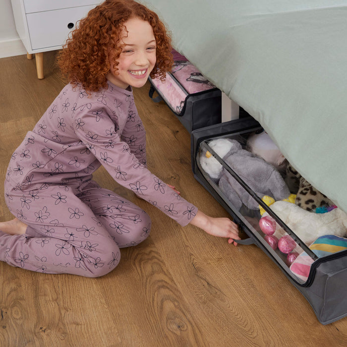 Underbed Storage Cart with Wheels (Pack of 2)