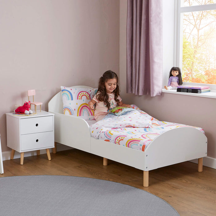 Kids White Toddler Bed