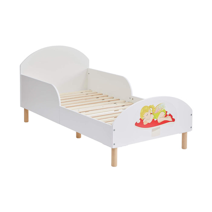 Kids White Toddler Bed - Fairy