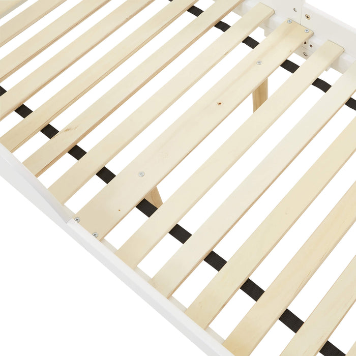 Kids White Toddler Bed - Princess