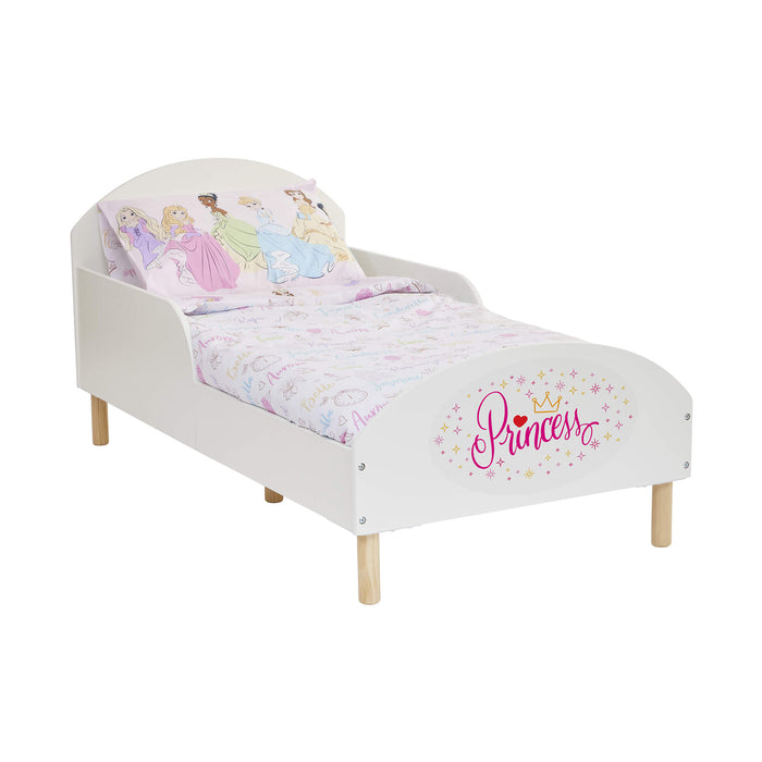 Kids White Toddler Bed - Princess
