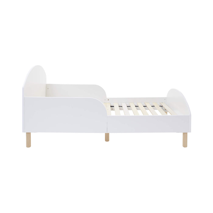 Kids White Toddler Bed - Spaceman
