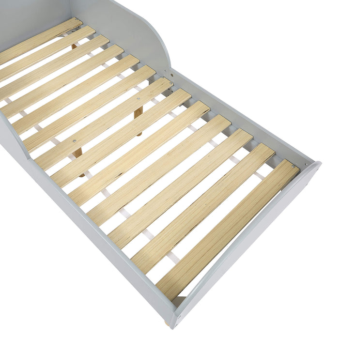 Kids Grey Toddler Bed
