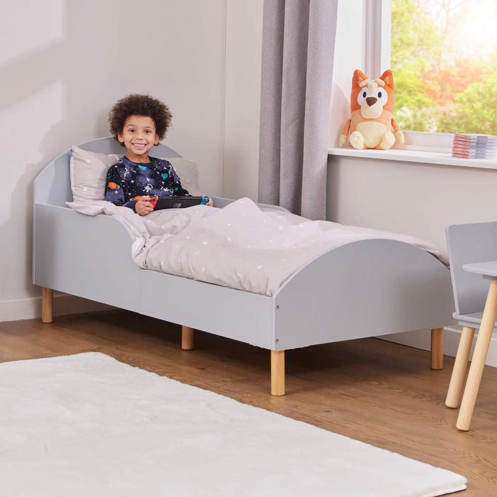 Kids Grey Toddler Bed