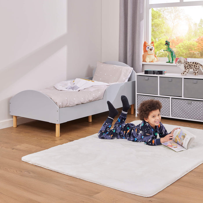Kids Grey Toddler Bed