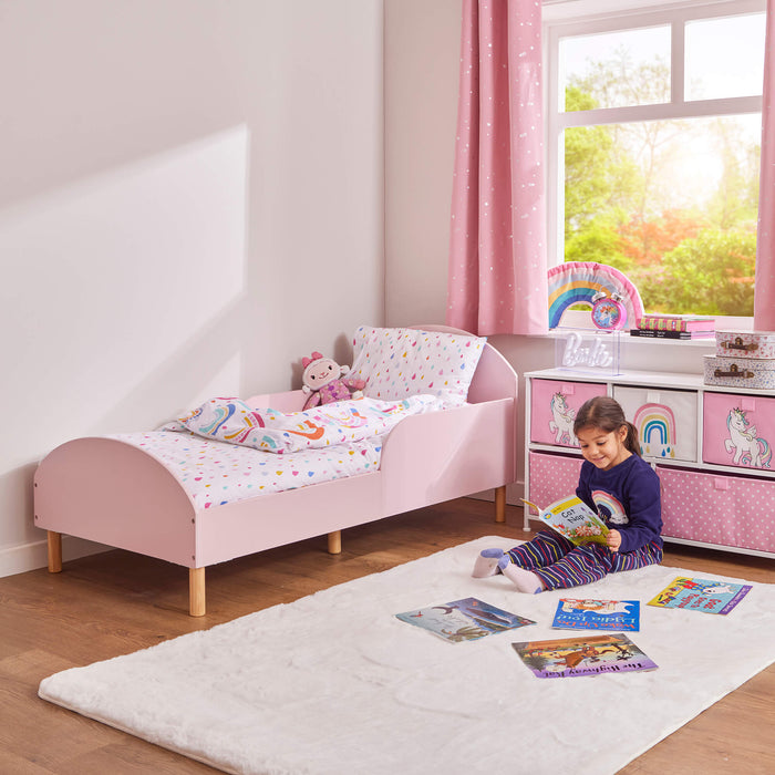Kids Pink Toddler Bed
