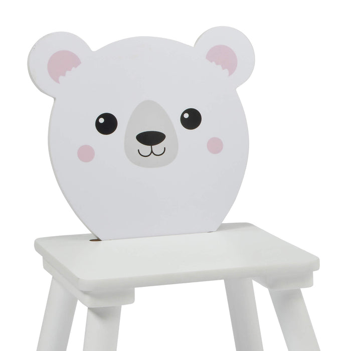 Kids Bear Table and Two Chairs Set