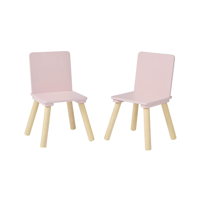 Kids Pink Table and Two Chairs Set