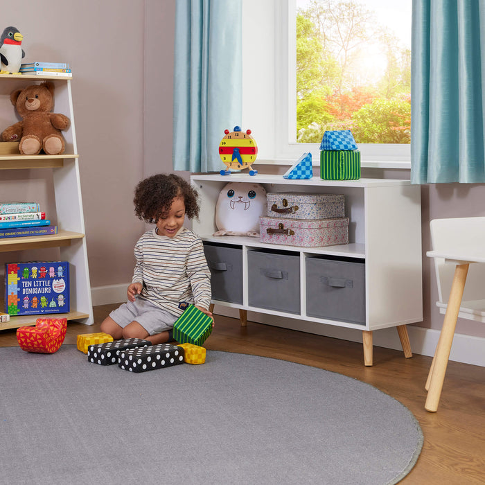 Kids Storage Shelf and Fabric Storage Bins