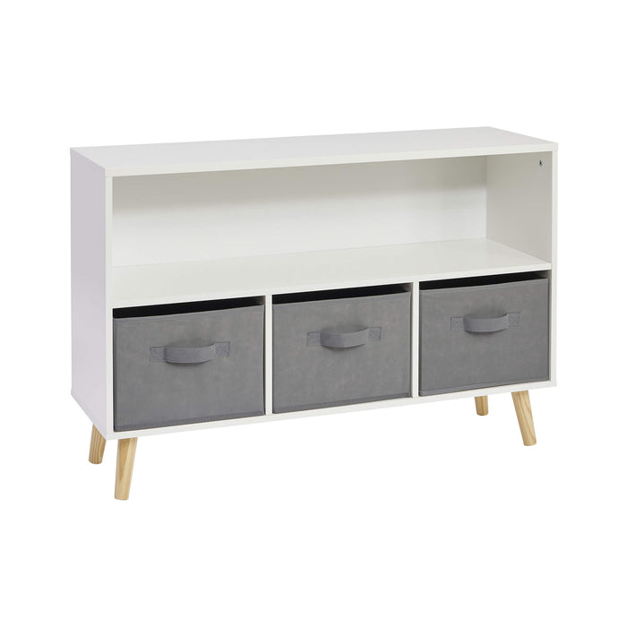 Kids Storage Shelf and Fabric Storage Bins