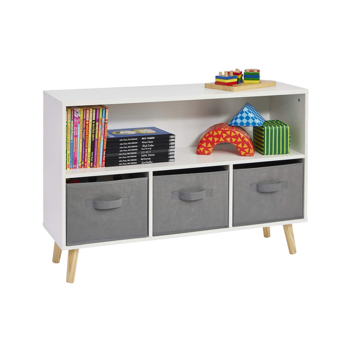 Kids Storage Shelf and Fabric Storage Bins