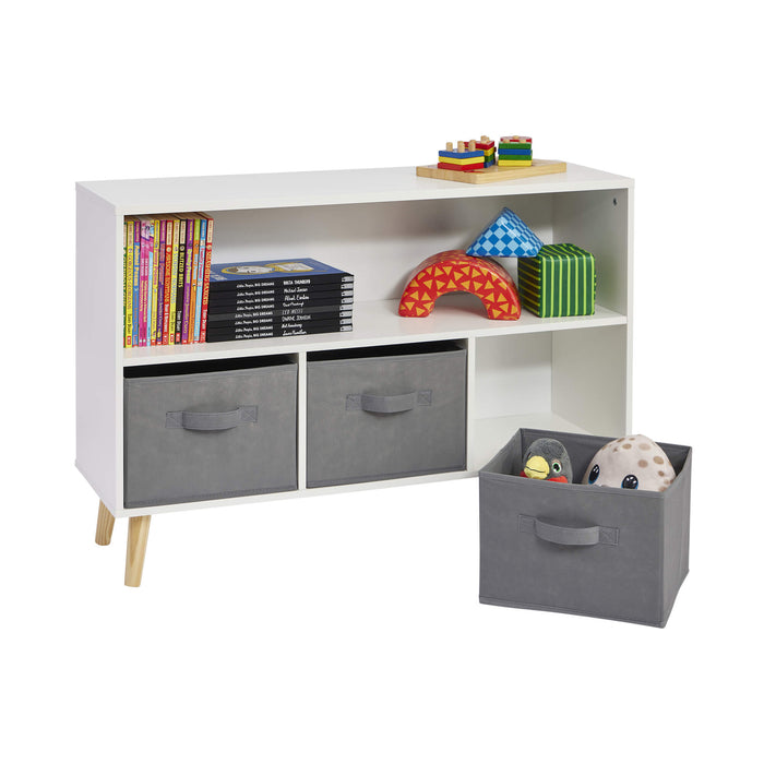 Kids Storage Shelf and Fabric Storage Bins
