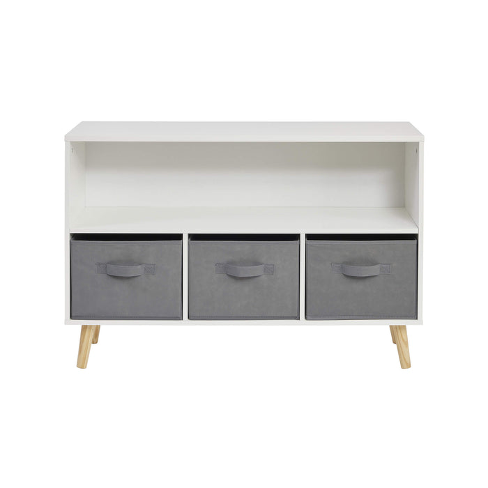 Kids Storage Shelf and Fabric Storage Bins