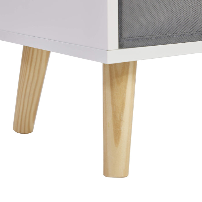 Kids Storage Shelf and Fabric Storage Bins