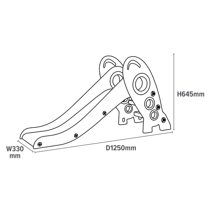 Kids Foldable Rocket Slide - Green