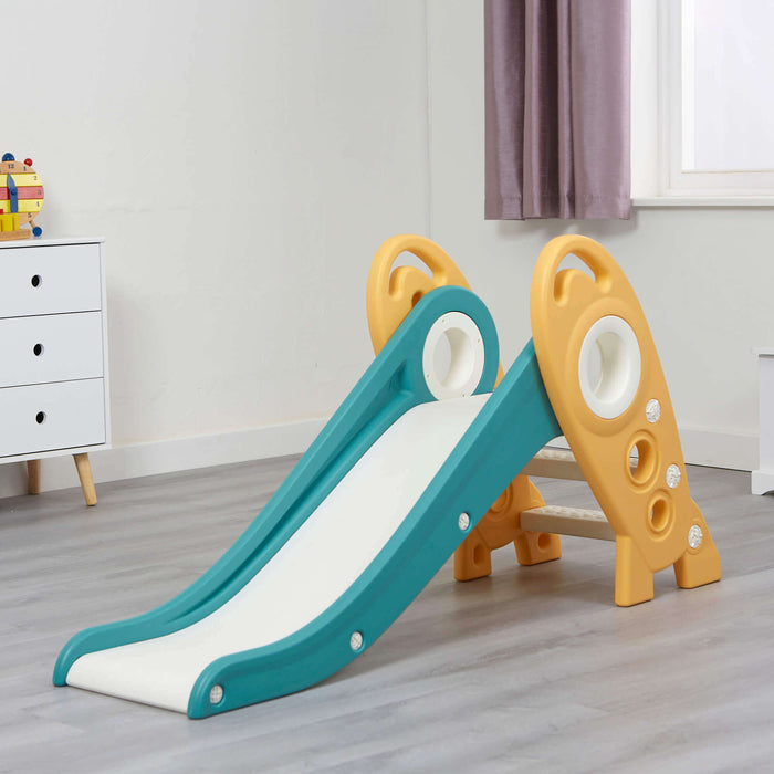 Kids Foldable Rocket Slide - Green