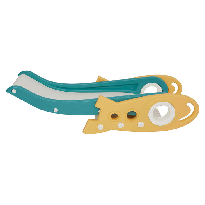 Kids Foldable Rocket Slide - Green
