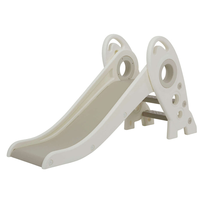 Kids Foldable Rocket Slide - White