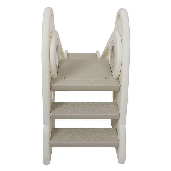 Kids Foldable Rocket Slide - White