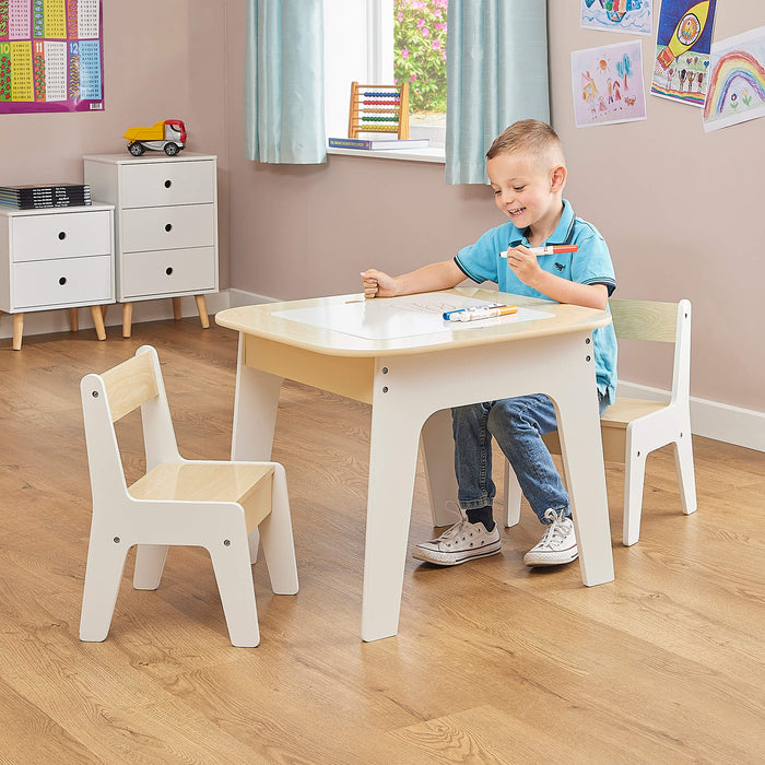 Kids 3-in-1 Storage Table and Two Chairs Set