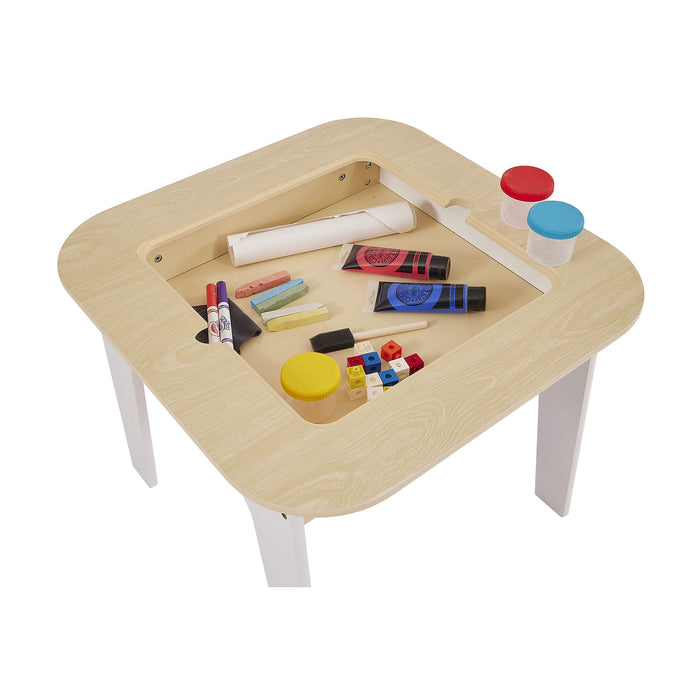 Kids 3-in-1 Storage Table and Two Chairs Set