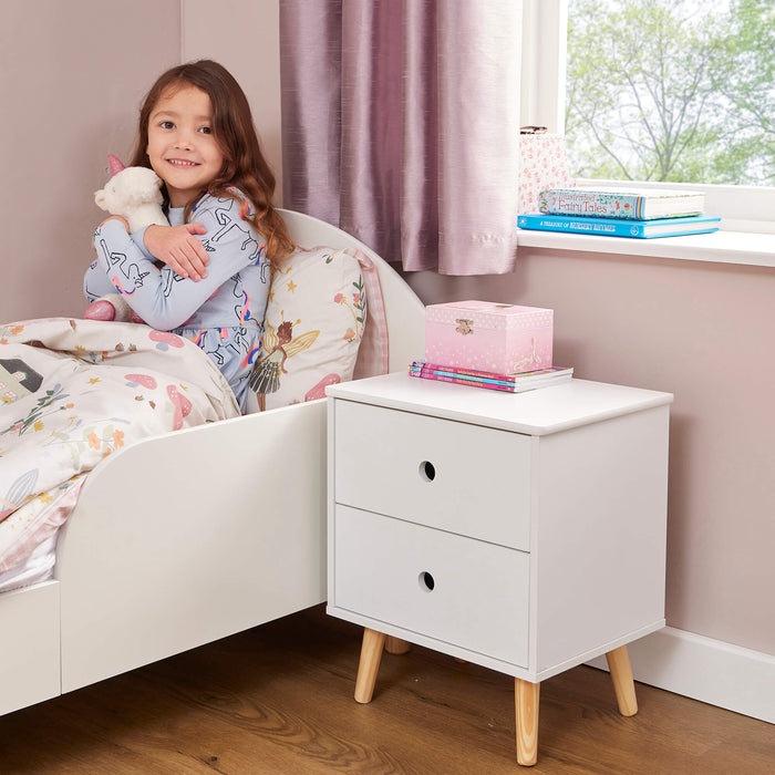 Kids Bedroom 2 Drawer Storage Cabinet