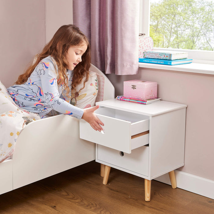 Kids Bedroom 2 Drawer Storage Cabinet