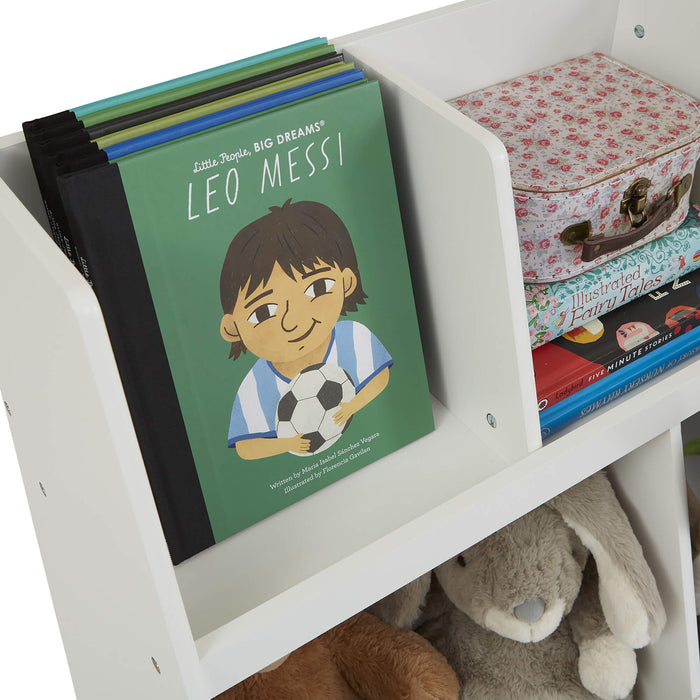 Kids White Sloping Bookcase
