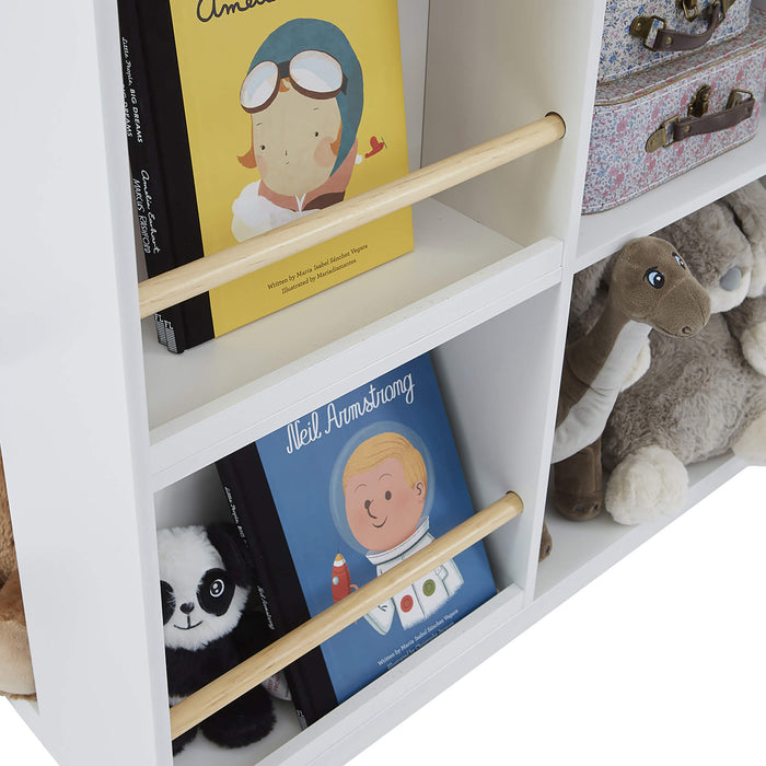 Kids White Blackboard Bookcase and Storage Cabinet