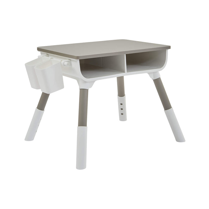Kids Scandi Height Adjustable Table and Chair Set - White & Grey