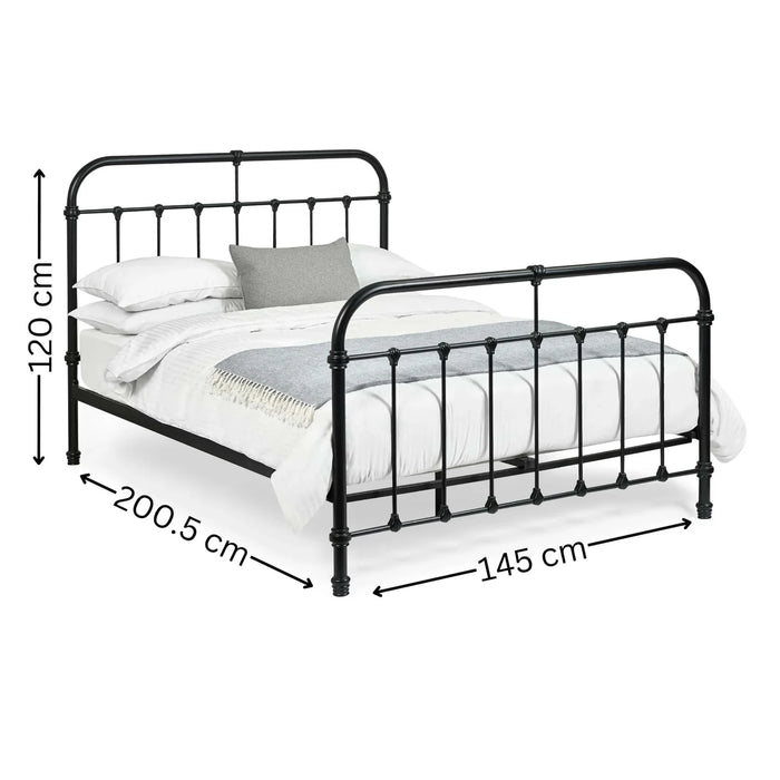 Logan 135cm Metal Bed