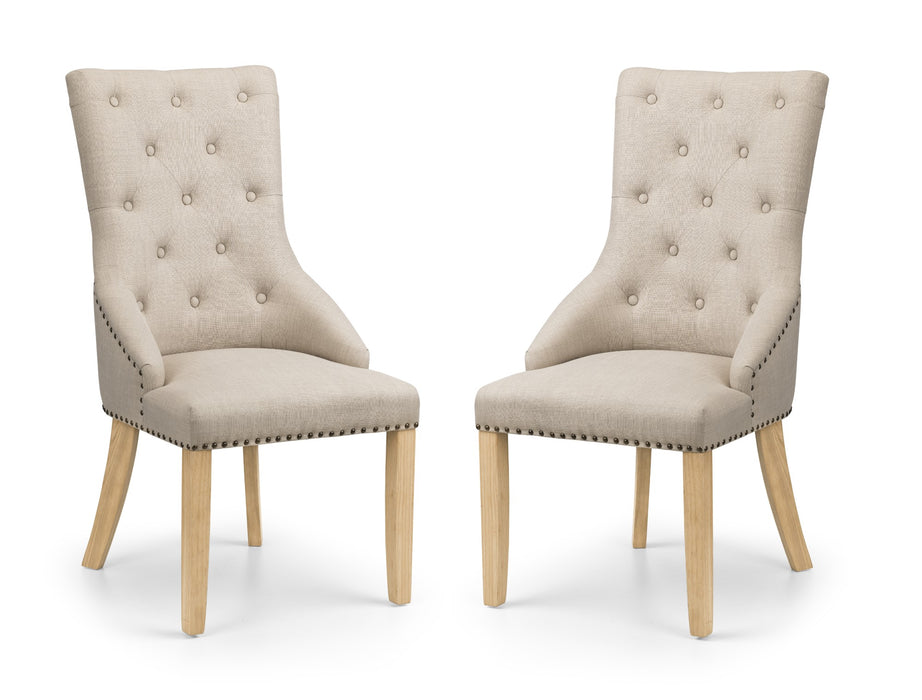 Set Of 2 Loire Button Back Chairs