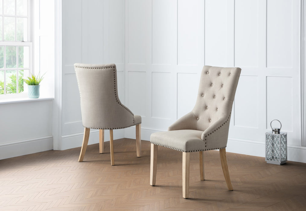 Set Of 2 Loire Button Back Chairs