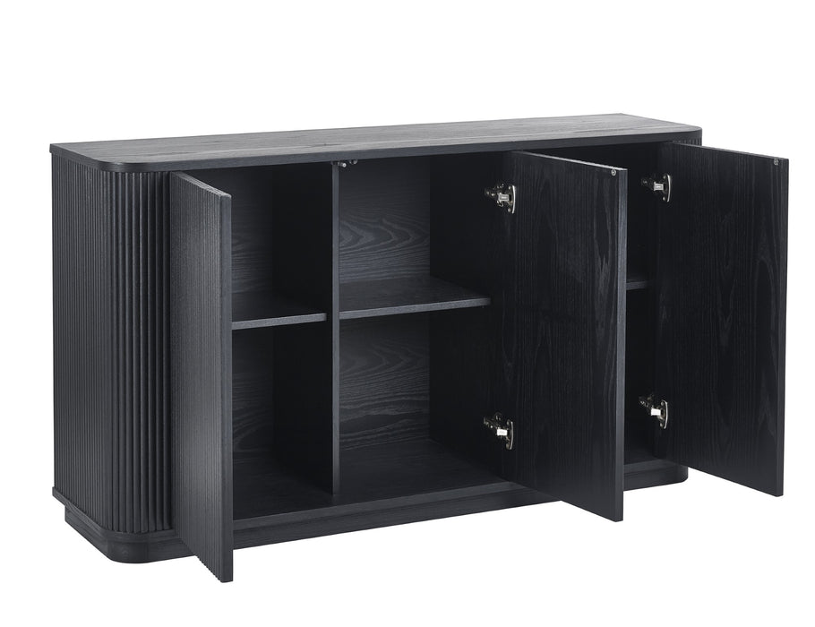 Louis Fluted Sideboard - Black