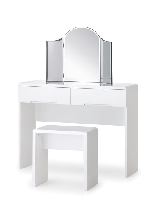 Manhattan Dressing Table With 2 Drawers - White